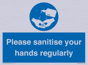 Please sanitise your hands regularly